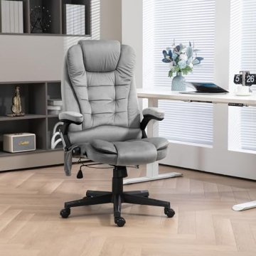 Comfortable HOMCOM Massage Office Chair with Heat and Vibration
