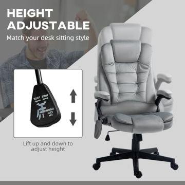 Comfortable HOMCOM Massage Office Chair with Heat and Vibration