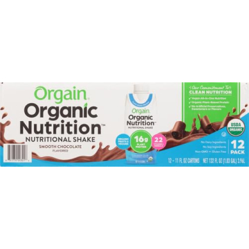 Orgain Vegan Nutritional Shake - 16g Protein, 22 Vitamins