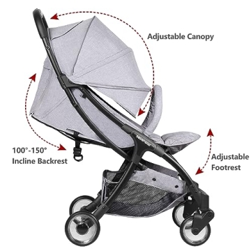 Beberoad Love R2 Compact Travel Stroller for Infants