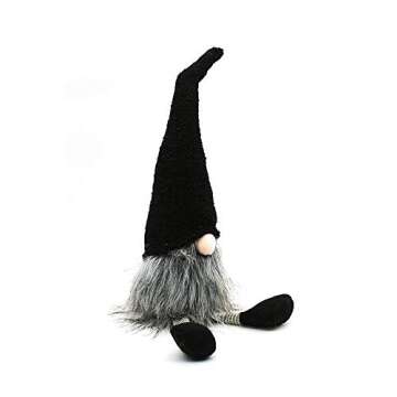 Handmade Swedish Gnome, Scandinavian Tomte, Yule Santa Nisse, Nordic Figurine, Plush Elf Toy, Home D...