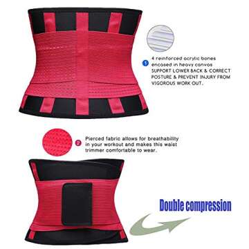 VENUZOR Waist Trainer Belt for Slimming and Support