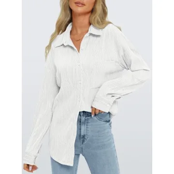 Yovela Women's Oversized Button Down Shirt for Stylish Versatility