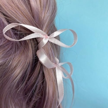 Pale Pink Satin Ribbon 1/4 Inch 36 Yards for Crafts