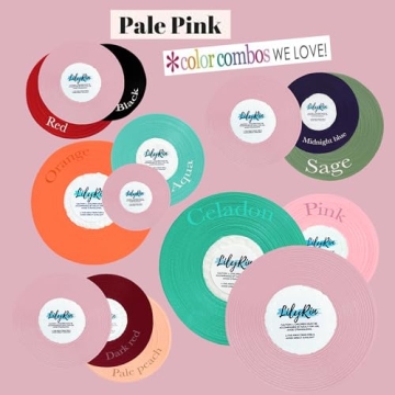 Pale Pink Satin Ribbon 1/4 Inch 36 Yards for Crafts