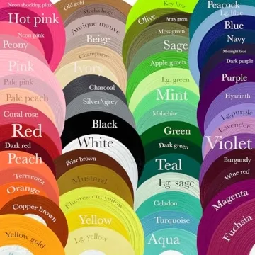 Pale Pink Satin Ribbon 1/4 Inch 36 Yards for Crafts