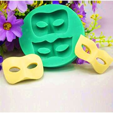 Mity Rain Mask Silicone Mold Set for Cake and Crafting