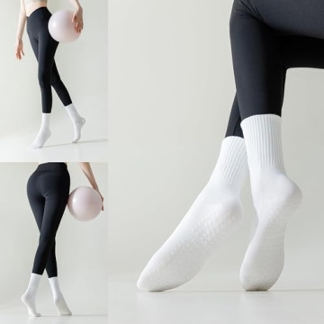 Elapse Space Yoga Socks with Grips for Women Workout