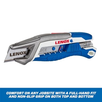 LENOX Ergonomic Utility Knife with Easy Snap Mechanism