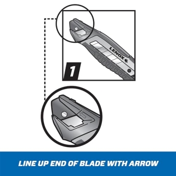 LENOX Ergonomic Utility Knife with Easy Snap Mechanism