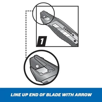 LENOX Ergonomic Utility Knife with Easy Snap Mechanism