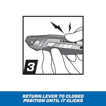 LENOX Ergonomic Utility Knife with Easy Snap Mechanism