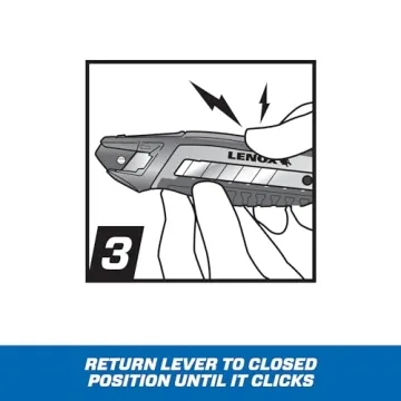 LENOX Ergonomic Utility Knife with Easy Snap Mechanism