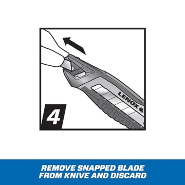 LENOX Ergonomic Utility Knife with Easy Snap Mechanism