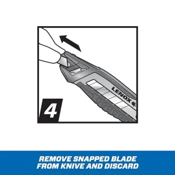 LENOX Ergonomic Utility Knife with Easy Snap Mechanism