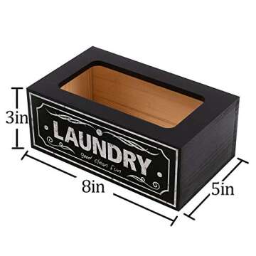 UCUDI Laundry Softener Dispenser Cover Dryer Sheets Holder Box for Laundry Room Sign Wall Art Decor