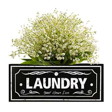 UCUDI Laundry Softener Dispenser Cover Dryer Sheets Holder Box for Laundry Room Sign Wall Art Decor