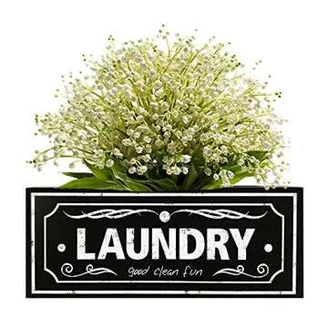 UCUDI Laundry Softener Dispenser Cover Dryer Sheets Holder Box for Laundry Room Sign Wall Art Decor