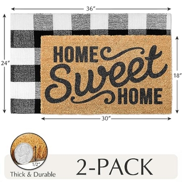 Stylish 2-in-1 Emerson Coir Doormats for Every Home