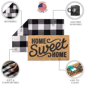 Stylish 2-in-1 Emerson Coir Doormats for Every Home