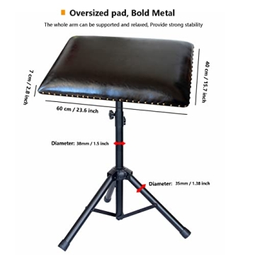 HUOXOU XL Tattoo Arm Rest - Adjustable, Heavy Duty, Comfort