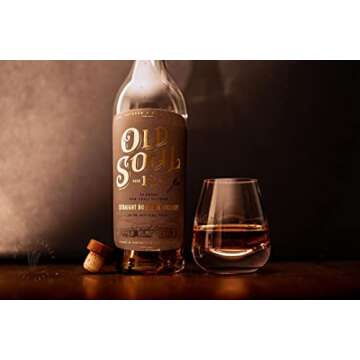 Snute Old Fashioned Crystal Whiskey Glasses - Set of 2 for Whiskey Lovers