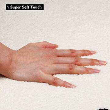 HEBE 5.25ft Round Kids Play Rug ABC Alphabet Nursery Rug for Bedroom Playroom Non Slip Fun Educational Playmat Round Circle Carpet Crawling Mat for Classroom Infant Toddlers