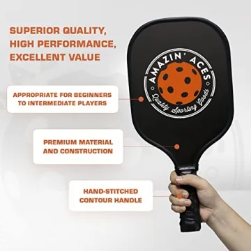 Amazin' Aces Graphite Pickleball Paddle Set for All Ages