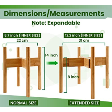 ZPirates Adjustable Plant Stand for 8-12 Inch Pots