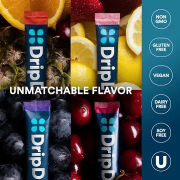 DripDrop Hydration Juicy Variety Pack - Delicious Electrolyte Drink
