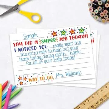 m&h invites Super Job - Teacher Notes to Parents - Classroom Incentive Cards to Send Home - Motivati...
