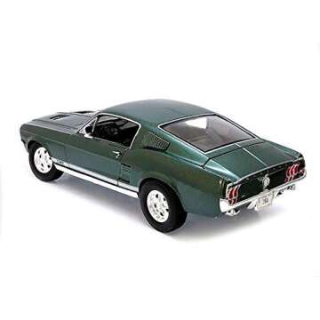 Maisto - 1/18 Scale Compatible with Ford Mustang GTA Fastback (1967) Green
