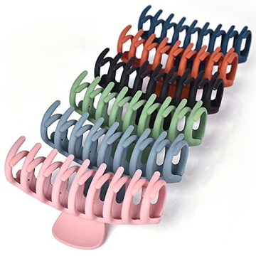 Bealee Nonslip Large Hair Claw Clips for Women 6 Pack