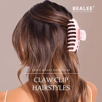 Bealee Nonslip Large Hair Claw Clips for Women 6 Pack