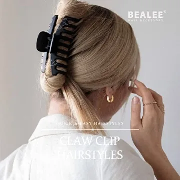 Bealee Nonslip Large Hair Claw Clips for Women 6 Pack