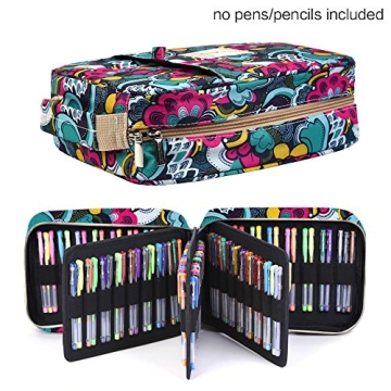 Spacious qianshan Pencil Case Holder for 202 Pencils & Gel Pens