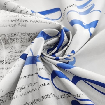 Navy Blue Silver Happy Birthday Backdrop for Kids