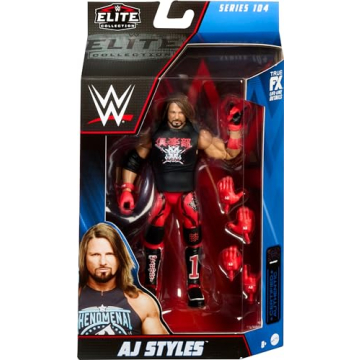 WWE AJ Styles Elite Collection Action Figure - 6-inch Detail