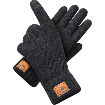 CHENMEI Winter Gloves - Alpaca Wool Touchscreen Gloves for Chilly Weather