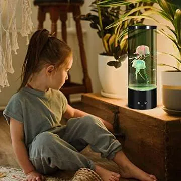Color Changing Jellyfish Lava Lamp for Home & Office