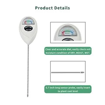 Censinda Soil Moisture Meter - No Battery Needed and Accurate