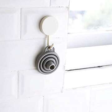 Misitifi collapsible Funnel, Set of 2, Flexible Silicone Foldable Kitchen Funnel for Liquid/Powder Transfer Hopper Food Grade Silicone Funnel