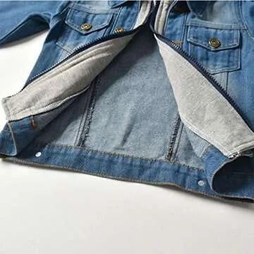 CM C&M WODRO Baby Boys Girls Denim Jacket Kids Toddler Button Down Jeans Jacket Top Coat Outerwear (Hoodie-Grey, 3-4T)