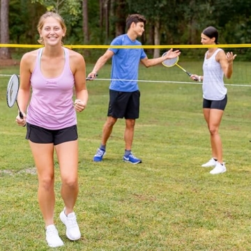 Franklin Sports Badminton Set for Family Fun Outdoors