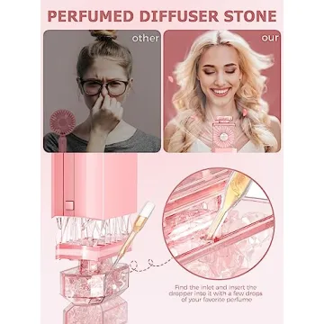 JENTXON Stylish Handheld Fan for Cool Comfort