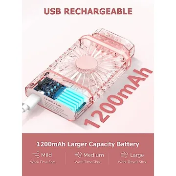 JENTXON Stylish Handheld Fan for Cool Comfort