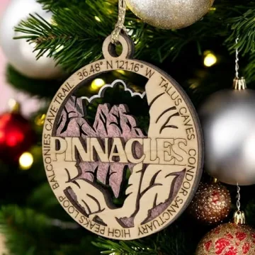 Pinnacles National Park Handcrafted Wood Ornament 3 Inch