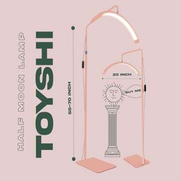 toyshi 23 Inch Eyelash LED Floor Light, Eyelash Extensions LED Light Lamp for Beauty and Content Cre...