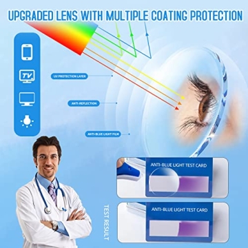 Oversized Gold Square Metal Reading Glasses Blue Light Blocking