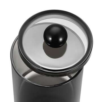 3 PACK Qtip Holder Dispenser - Stylish Bathroom Organizers